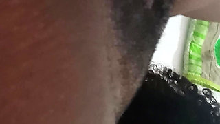 Indian Aunt gets playful with her dildo until she squirts