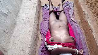 Indian Bhabhi playing outside