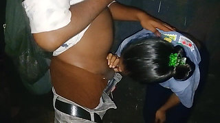 Fingering, Kissing Behind the Truck with Divya -blowjob Series