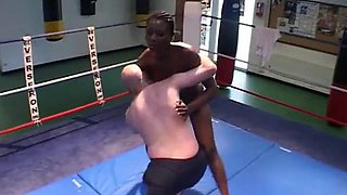 K wrestle: Big Tits, Ebony  Wrestling Porn