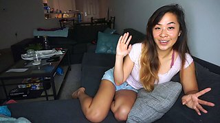 Stacked brunette goes solo toys and masturbation