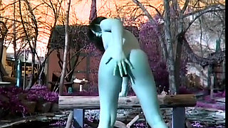 Dominica Leone vintage pussy licking pussy licking big cock sucking in the garden