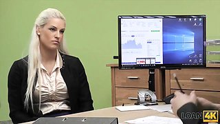 Loan4k. skimpy and stunning shop secretary has nasty sex