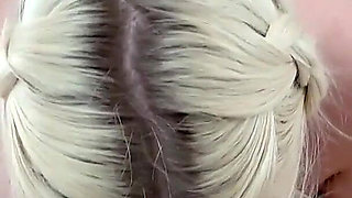 Carly Rae Summers Amazing Big Fake Tits Blonde British POV Deepthroat Blowjob and Cum Swallow