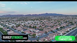 Lovely step daughter Brooke Johnson gaggs and spits on step daddy's massive sausage - familystrokes