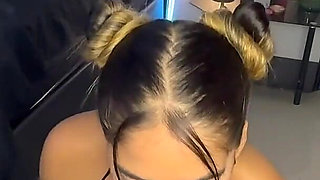 Beautiful Blonde with Big Tits and Cigarette Lover Likes to Suck a Big Cock While Smoking Cigarette