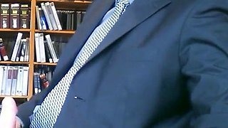 Big-Cock Hunks Jerking Off at the Library