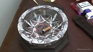 Mercedes Smokes and Strips in Headmistress Office