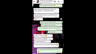 HOT CHAT WITH MY TEACHER TO PASS HER COURSE 🔥 -