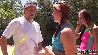 Real teenie gets facial