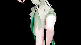 Wuthering Waves Shorekeeper Undress Dance Hentai Say so Song Vertical Screen Mmd 3D Soft Green Hair Color Edit Smixix