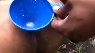 Rough Anal Sex And Milk Enema