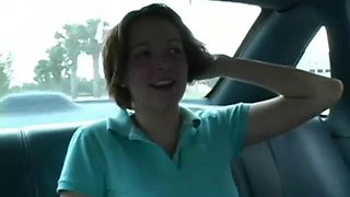 Alisha gives a blowjob to get out of a ticket