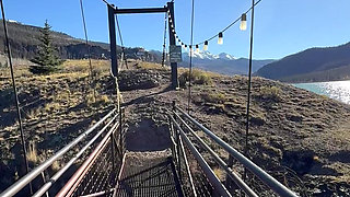 Foot Fetish Outdoor Bridge Crossing