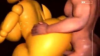 Toy Chica sucks and rides