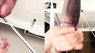 Amateur blonde girlfriend homemade blowjob and handjob