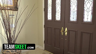 Innocent teen takes big hard cock into her ass to keep virginity