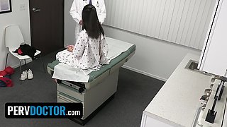 Perv Doctor - Sexy Patient Gets Down on Her Knees Sucking Doctors Cock to Clear Her After Injury
