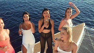 Alexa Flexy, Lia Lin and May Thai fourway boat fuck at sea