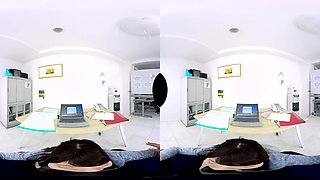 Secretary Sakura Kirishima Comes Out From Under The Desk Part 1 - Asian Big Tits Secretary Creampie
