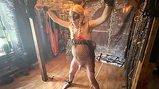 Domina Satana Punishes Slave Andrew in Hardcore BDSM Dungeon Part 1