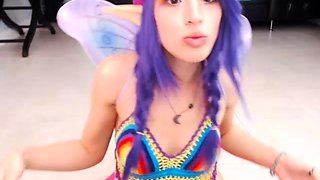 Webcam amateur Sexy teen touching her big tit