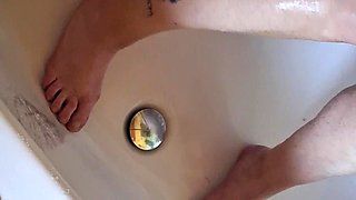 Washing Dirty Feet in the Bathtub