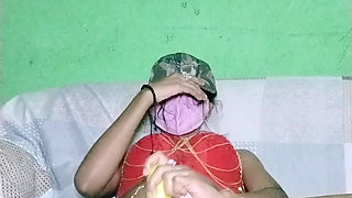 solo Bangladeshi wife play with Bagan eggplant