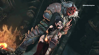 Could that fat dick really enter Momiji's tight pussy - 3D XXX Gameplay