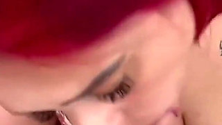 Fucked My Stepsister's Unfaithful Married Redhead Friend and Made Her Drink My Milk