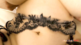 AuntJudysXXX - Busty Redhead MILF Melody Mynx Helps You with Your Studies