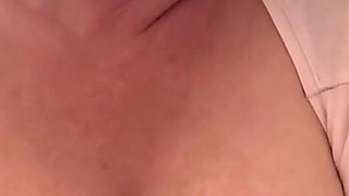 Spitting on My Big Tits and Pierced Nipples and Make Wet My T-shirt