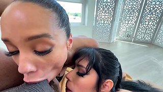 Tiny Whores Alexis & Valeria Tag Team Monster Black