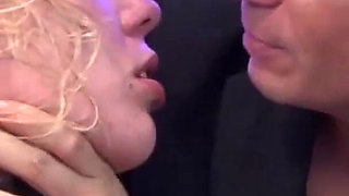 Sexy blonde anal penetrated orgy party