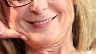 Super sexy Nina Hartley rides big dick