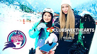 From Snowboarding to Pussy Fucking with 18yoy Alice Flore and Amelia Ost by ClubSweethearts