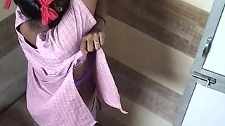Tamil girl dress changing in front of camera