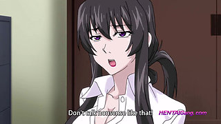 Horny MILF Seduces Gamer Boy at Friend's Apartment - HENTAI UNCENSORED (Subtitled)