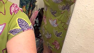 Stark Bollock Naked in Public Whilst Trying on New Clothes. Part 2 of 2.