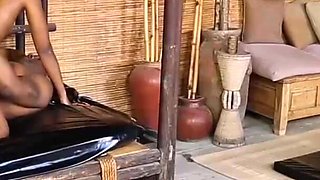 Two ebony ladies providing nuru massage