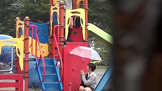 Japanese teen piss park
