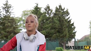 Mature4k. waiting game. hot porno with nicole wonder