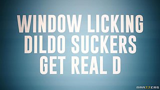 Window Licking Dildo Suckers Get Real D With Isiah Maxwell, Adira Allure, Rebel Rhyder - Brazzers