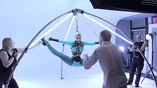 Blonde amateur chick in solo bdsm