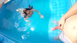 I Was With My Stepsister In The Pool, She Was Surprised By My Hard And Erect Cock With Family Xxx