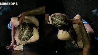 Erin Everheart gets messy with intense facial action