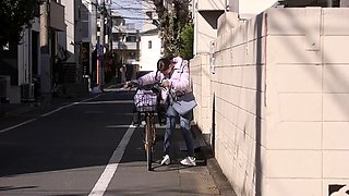 Asian japanese teen with outdoors