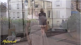 Julie Holly - Beautiful French Milf Waiting Outside To Be Picked Up & Fucked In Her Ass