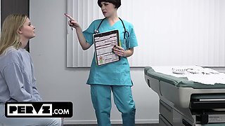 Knocked-up Teen Lets Perv Older Doctor and Dirty Nurse Use Her Holes in Exchange for Their Silence ~ Free Full Scene