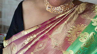 Desi Married Woman in the Kitchen